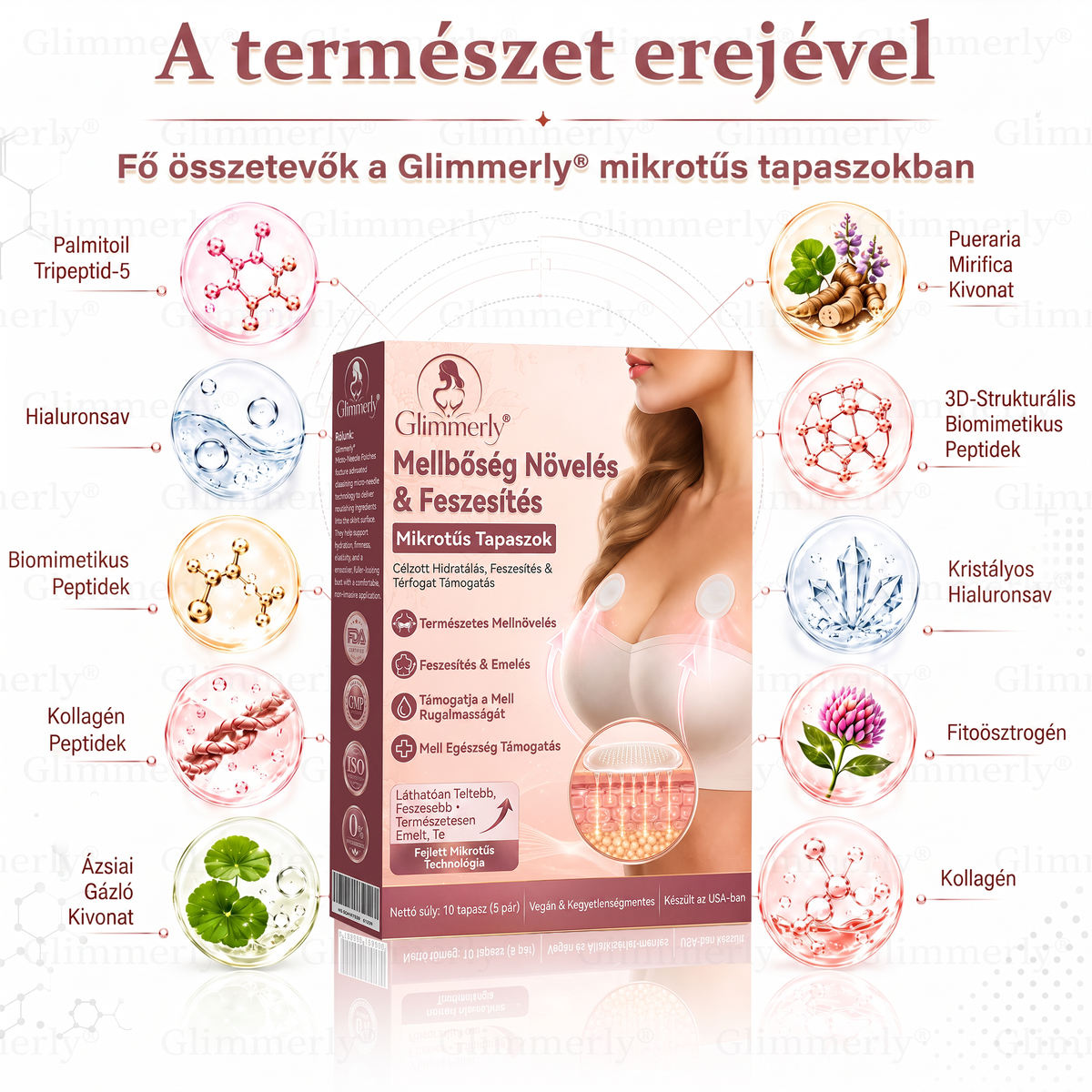 🎧𝐆𝐥𝐢𝐦𝐦𝐞𝐫𝐥𝐲® Mellvolumen-növelő és feszesítő mikrotűs tapaszok 🎧