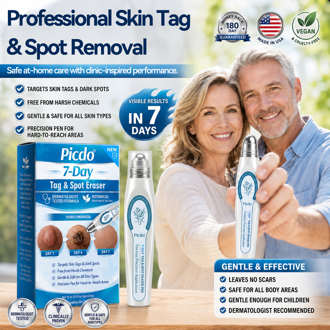 😁𝐏i𝐜𝐝o® 7-𝐷𝑎𝑦 𝗧𝐚𝐠 & 𝗦𝗽𝐨𝐭 𝐄𝐫𝒂𝒔𝒆𝒓(Zero Pain, Zero 𝐒𝐜𝐚𝒓𝒔 Rollerball)