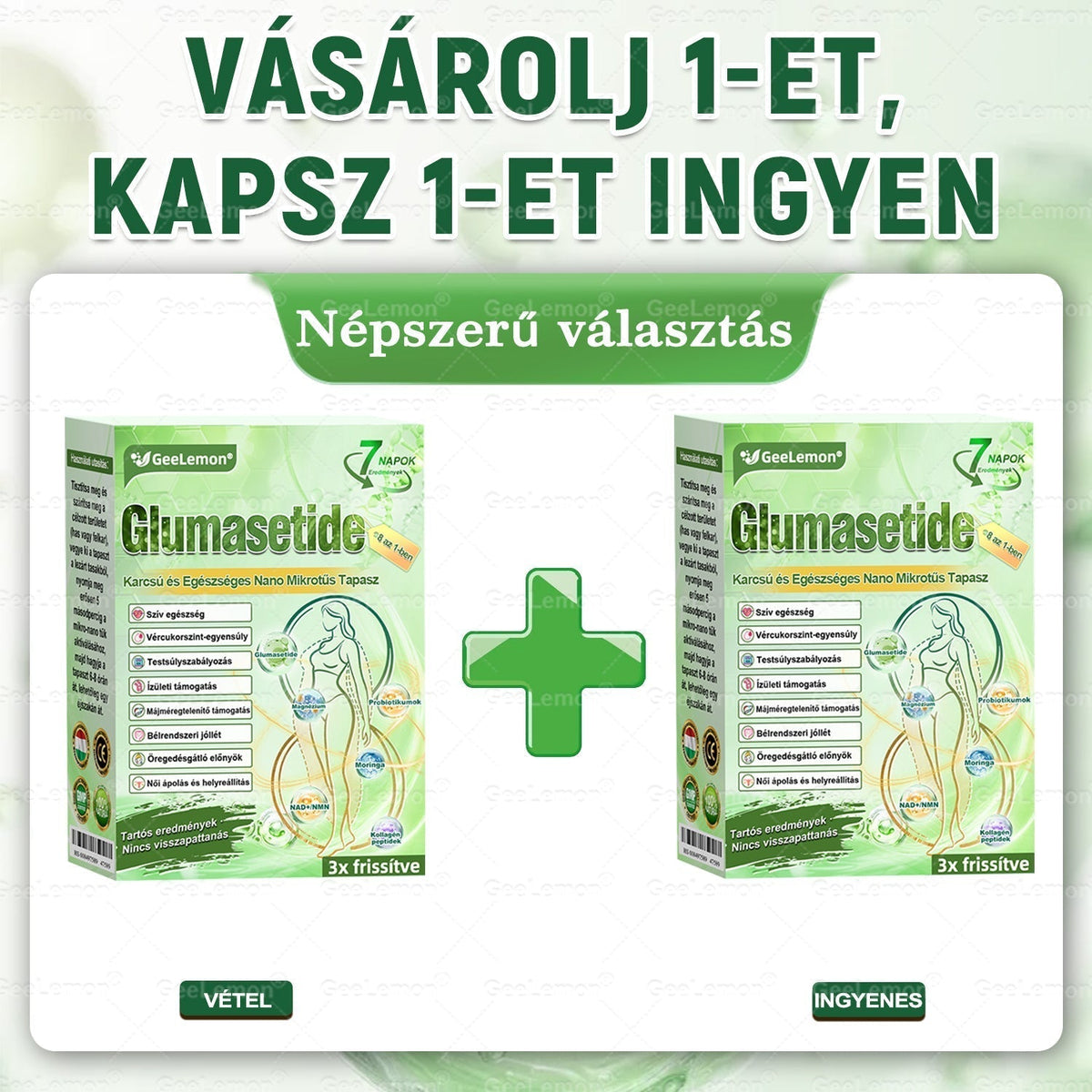 🎄 Hivatalos tanúsítás🔥 Több ezer elégedett felhasználó Magyarországon| 🤍𝐆𝐞𝑒𝐿𝑒𝐦𝐨𝐧® Glumasetide 10 az 1-ben Karcsú és Egészséges Nano Mikrotűs Tapasz 🇭🇺