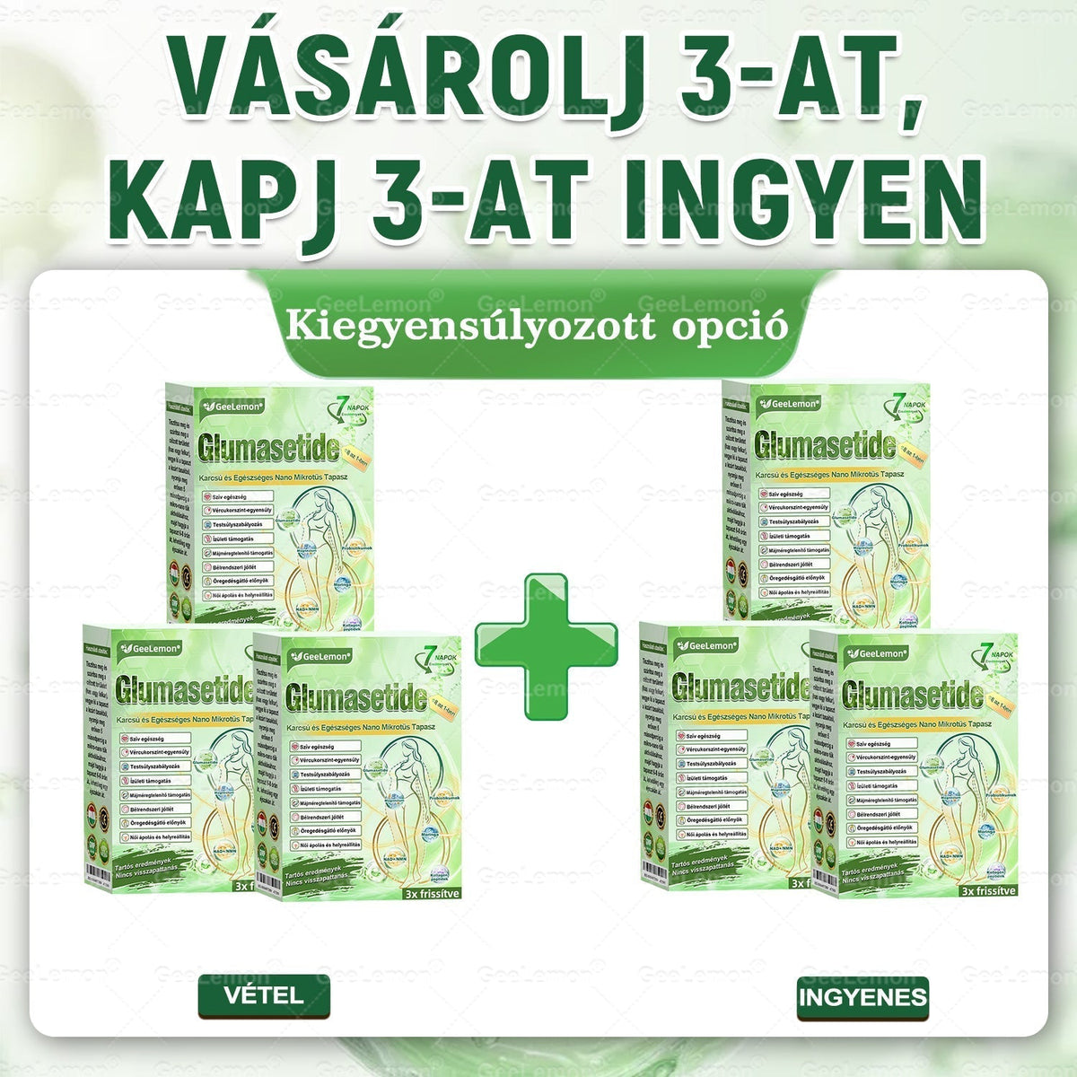 🎄 Hivatalos tanúsítás🔥 Több ezer elégedett felhasználó Magyarországon| 🤍𝐆𝐞𝑒𝐿𝑒𝐦𝐨𝐧® Glumasetide 10 az 1-ben Karcsú és Egészséges Nano Mikrotűs Tapasz 🇭🇺