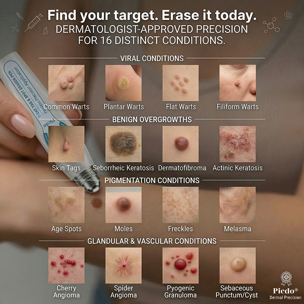𝐏i𝐜𝐝o® 7-𝐷𝑎𝑦 𝗧𝐚𝐠 & 𝗦𝗽𝐨𝐭 𝐄𝐫𝒂𝒔𝒆𝒓💪(Zero Pain, Zero 𝐒𝐜𝐚𝒓𝒔 Rollerball)