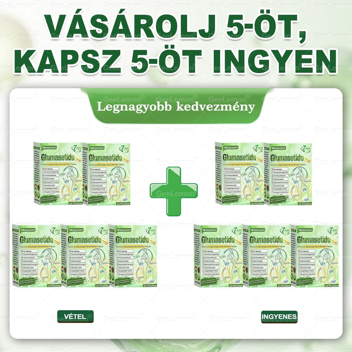 🎄 Hivatalos tanúsítás🔥 Több ezer elégedett felhasználó Magyarországon| 🤍𝐆𝐞𝑒𝐿𝑒𝐦𝐨𝐧® Glumasetide 10 az 1-ben Karcsú és Egészséges Nano Mikrotűs Tapasz 🇭🇺